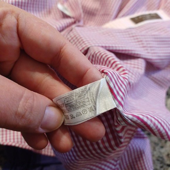 J. HILBURN XL 48in Chest Multi Plaid Button Up Down Shirt Collard Dress Business - Picture 16 of 16